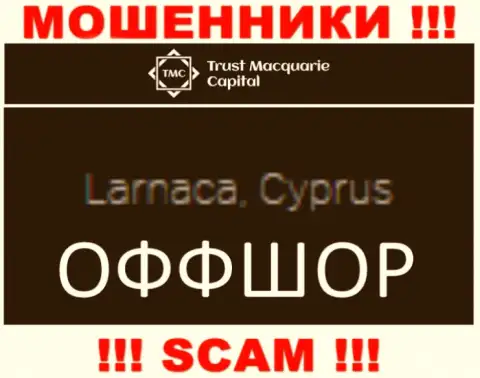 Траст-М-Капитал Ком зарегистрированы в офшорной зоне, на территории - Cyprus