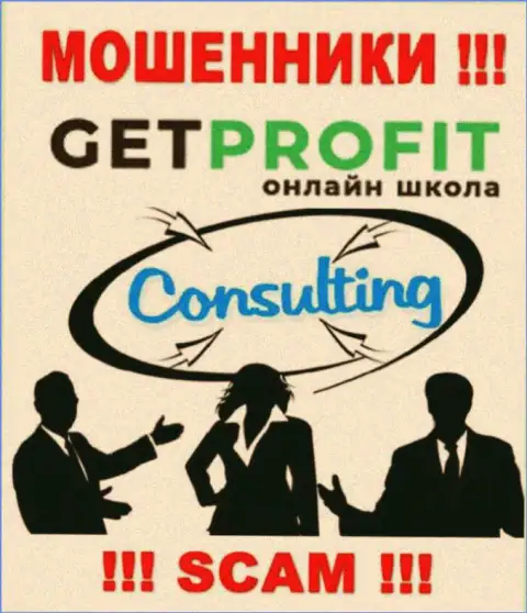 Consulting - именно в указанном направлении предоставляют услуги internet-мошенники Get Profit