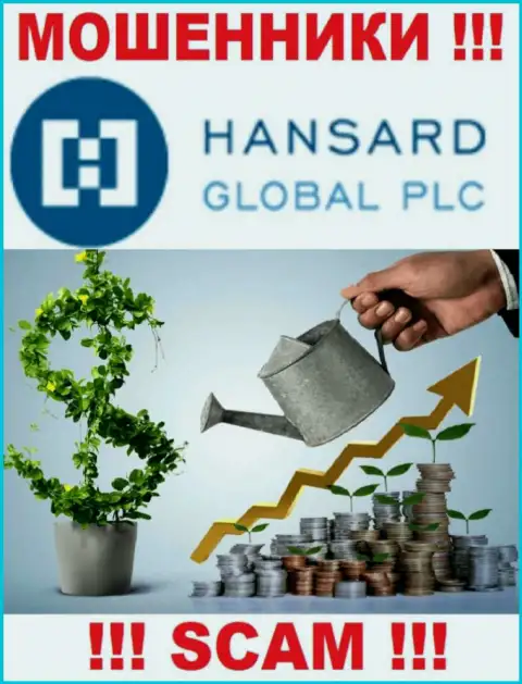 Hansard Com заявляют своим клиентам, что оказывают свои услуги в сфере Инвестиции