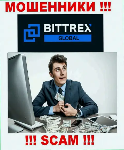Не верьте internet мошенникам Bittrex Global (Bermuda) Ltd, поскольку никакие налоги вывести средства помочь не смогут