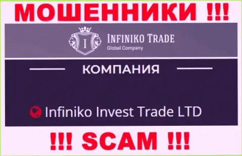 Infiniko Invest Trade LTD - это юридическое лицо интернет мошенников Infiniko Trade