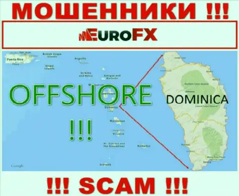 Доминика - офшорное место регистрации мошенников ЕвроФХТрейд, размещенное на их web-портале