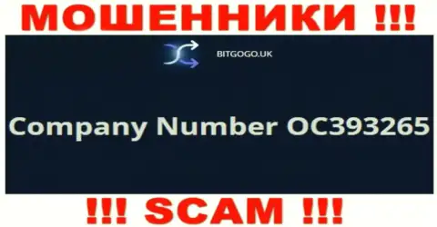 Регистрационный номер интернет-мошенников Бит Го Го, с которыми очень рискованно совместно работать - OC393265