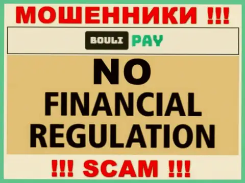 Bouli Pay - это несомненно обманщики, действуют без лицензии и без регулирующего органа