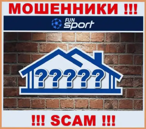 В компании Fun Sport Bet беспрепятственно сливают деньги, скрывая информацию относительно юрисдикции