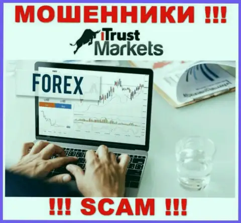 Очень рискованно совместно сотрудничать с интернет мошенниками Trust-Markets Com, вид деятельности которых FOREX