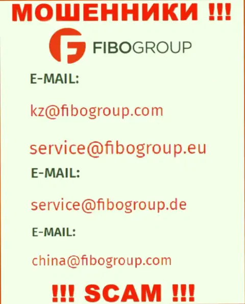 Адрес электронной почты, который internet лохотронщики ФибоГрупп разместили у себя на официальном информационном сервисе