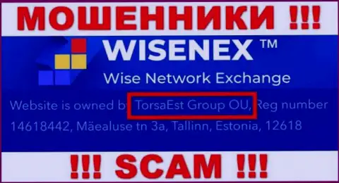 TorsaEst Group OU управляет конторой ВисенЕкс Ком - это ЛОХОТРОНЩИКИ !!!