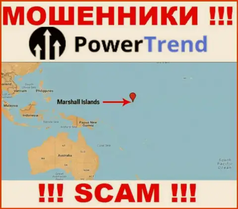 Компания Повер Тренд зарегистрирована в офшорной зоне, на территории - Marshall Islands