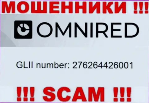 Номер регистрации Omnired, который взят с их официального информационного сервиса - 276264426001