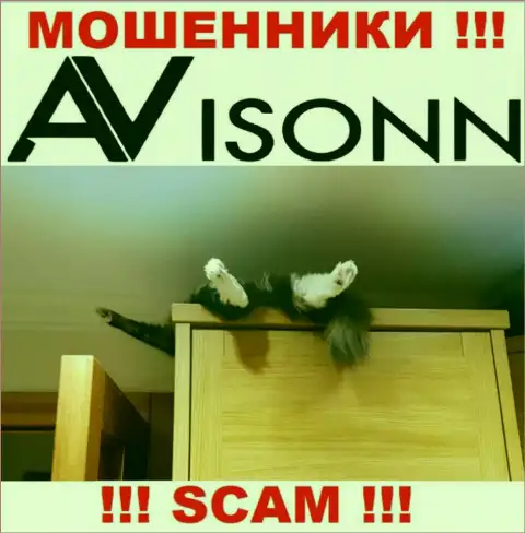 На web-ресурсе мошенников Avisonn Com Вы не найдете информации об их регуляторе, его НЕТ !!!