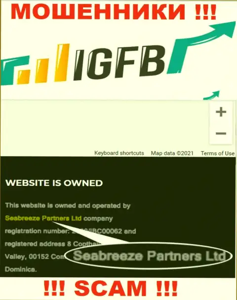 Seabreeze Partners Ltd, которое владеет организацией IGFB One