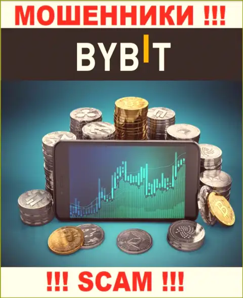 С ByBit Com работать нельзя, их направление деятельности Crypto trading - это замануха
