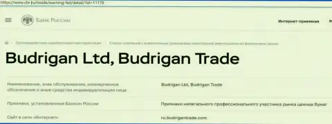 Кидалы BudriganTrade попали в черный список Центробанка России