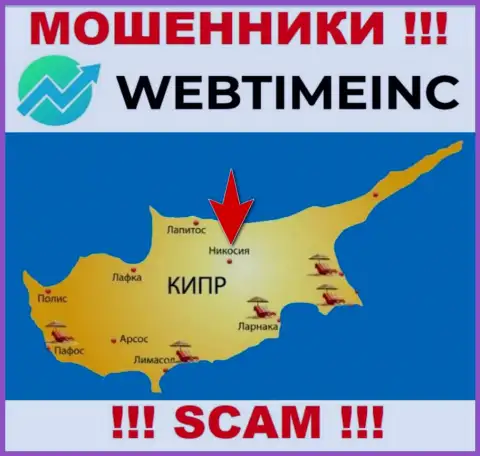 Контора WebTimeInc Com - это internet-мошенники, пустили корни на территории Nicosia, Cyprus, а это офшорная зона
