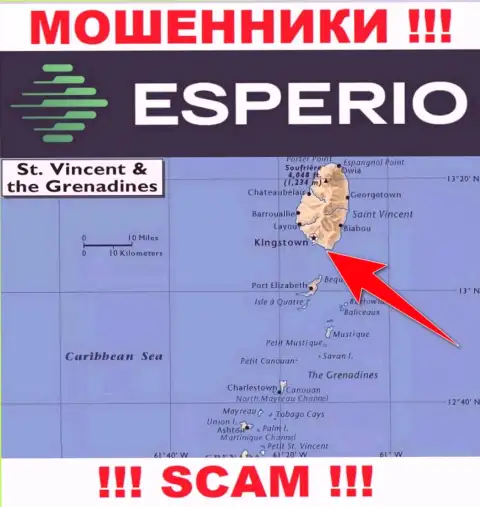 Офшорные internet-кидалы Эсперио скрываются тут - Kingstown, St. Vincent and the Grenadines