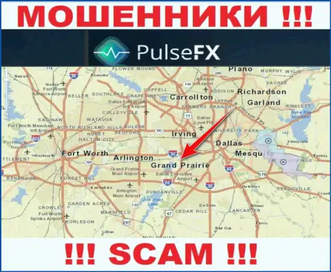 PulsFX Com - это незаконно действующая организация, пустившая корни в офшорной зоне на территории Grand Prairie, Texas
