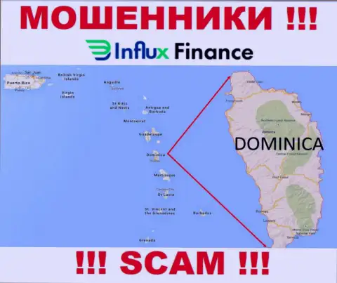 Компания InFluxFinance - это мошенники, базируются на территории Commonwealth of Dominica, а это офшор