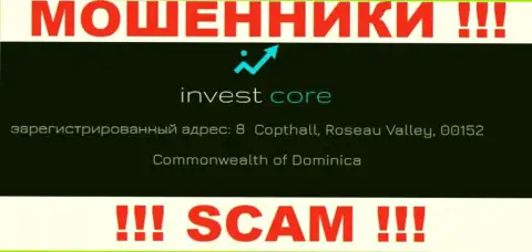 ИнвестКор - интернет-мошенники !!! Скрылись в оффшоре по адресу - 8 Copthall, Roseau Valley, 00152 Commonwealth of Dominica и воруют денежные средства людей