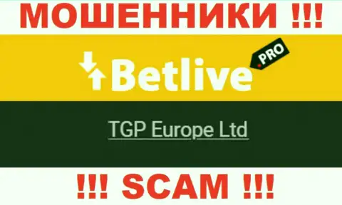 TGP Europe Ltd - это руководство мошеннической организации БетЛайв
