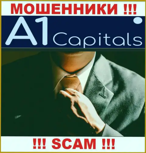 О лицах, которые руководят компанией A1 Capitals ничего не известно