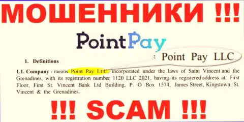 Point Pay LLC - это компания, управляющая мошенниками PointPay