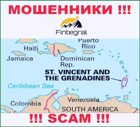 St. Vincent and the Grenadines - здесь официально зарегистрирована преступно действующая организация Fintegral
