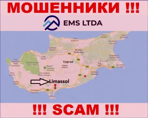 Мошенники EMS LTDA пустили свои корни на оффшорной территории - Limassol, Cyprus