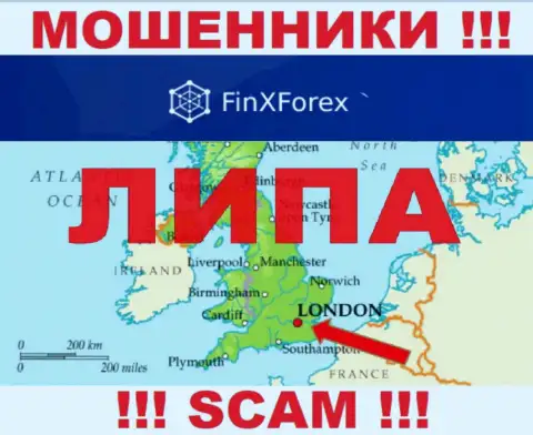 Ни одного слова правды относительно юрисдикции FinXForex на информационном портале компании нет - это мошенники