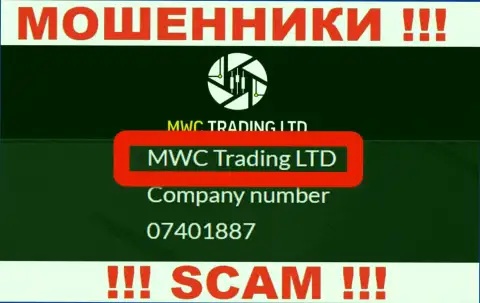 На интернет-ресурсе МВК Трейдинг Лтд сказано, что MWC Trading LTD - это их юридическое лицо, но это не обозначает, что они добропорядочные