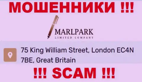 Юридический адрес MARLPARK LIMITED, показанный на их web-сервисе - ненастоящий, будьте осторожны !!!