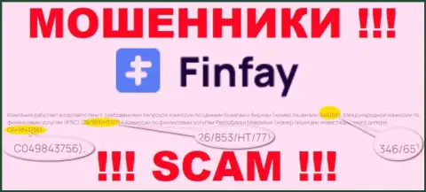 На информационном сервисе ФинФай размещена их лицензия, но это ушлые мошенники - не доверяйте им