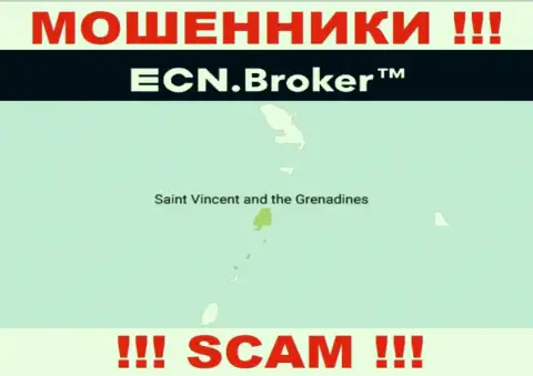 Находясь в офшоре, на территории Сент-Винсент и Гренадины, ECN Broker ни за что не отвечая дурачат клиентов