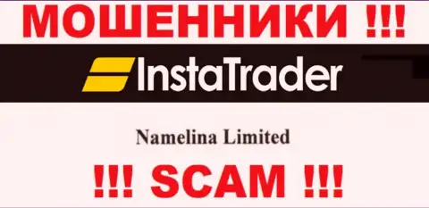 Юридическое лицо конторы InstaTrader - это Namelina Limited, инфа взята с официального интернет-площадки