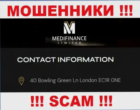 Будьте крайне бдительны !!! Medi Finance Limited - это явно разводилы !!! Не желают приводить настоящий адрес регистрации конторы